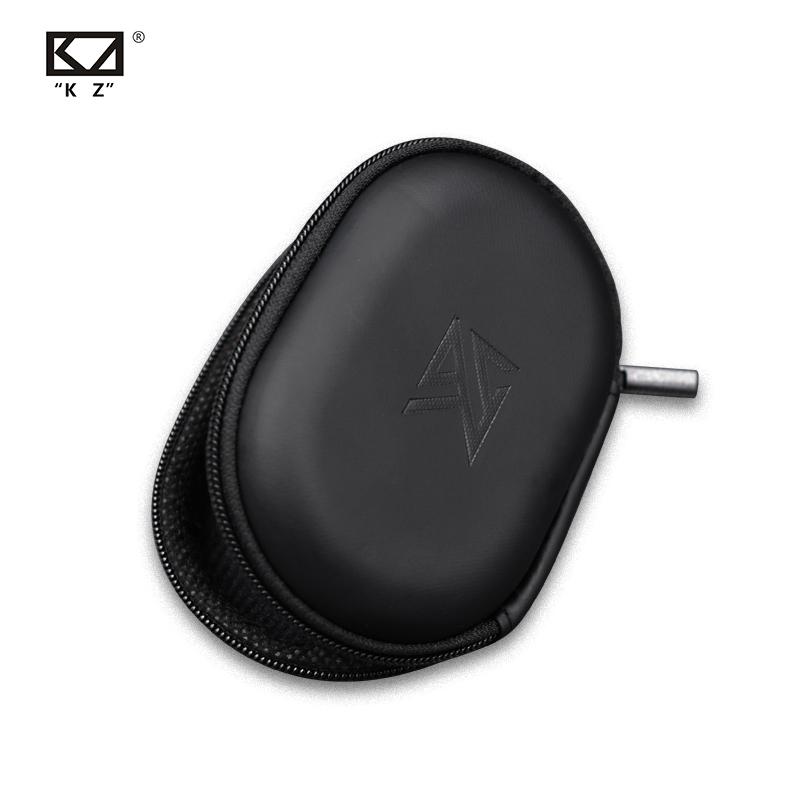 Borsa Porta Auricolari KZ Scatola Quadrata/Ovale per Cuffie Custodia per Auricolari da Viaggio Interno Esterno Accessori Con Cerniera