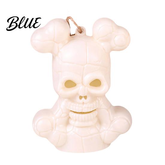 Safe Halloween Lighting Skull Night Light LED Skeleton Decorative Candle Light for Realistic Statue Haunted House Spooky Party Tabletop Decor Trick