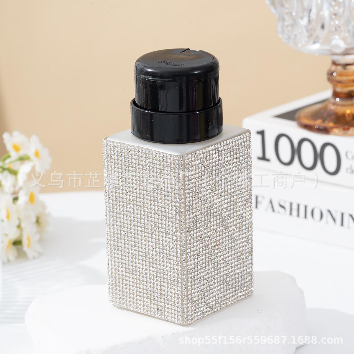 Nail Art Diamond Press Bottle Press Cleaning Nail Remover Water Bottle Color Nail Art Alcohol Press Bottle Nail Art Tool white