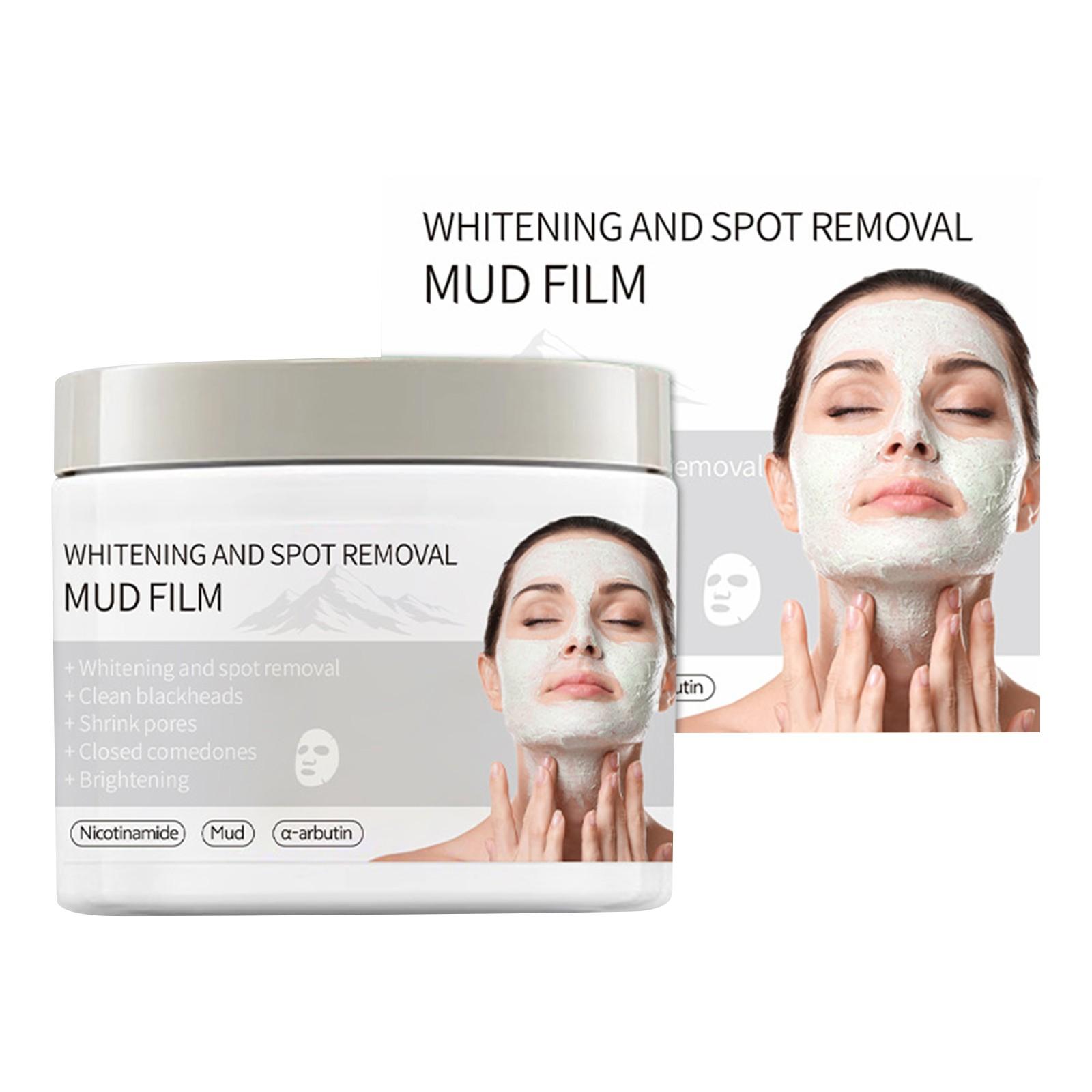 

Прикладная очищающая маска сужает поры, удаляет черные точки, а очищающая грязевая маска улучшает текстуру кожи, 120 г One Size белый