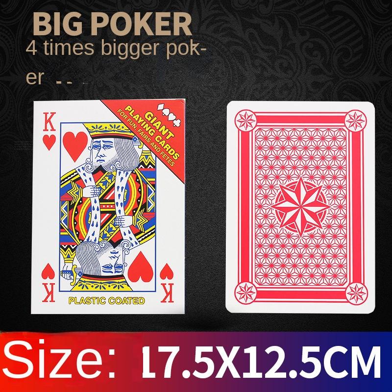 Carte da Gioco Creative Giganti Sovradimensionate Divertenti Novità Grande Poker 2X 6X 9X Formato A4