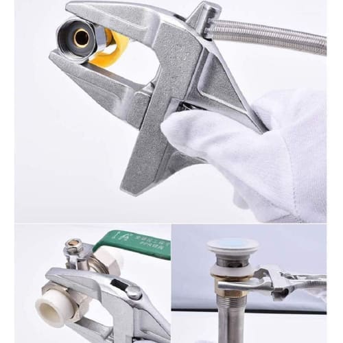 FUYUERO Adjustable Wrench, Faucet Wrench, Adjustable Range 6-68mm, Large Opening, Slim, Lightweight, for Water Pipe and Plumbing Repair