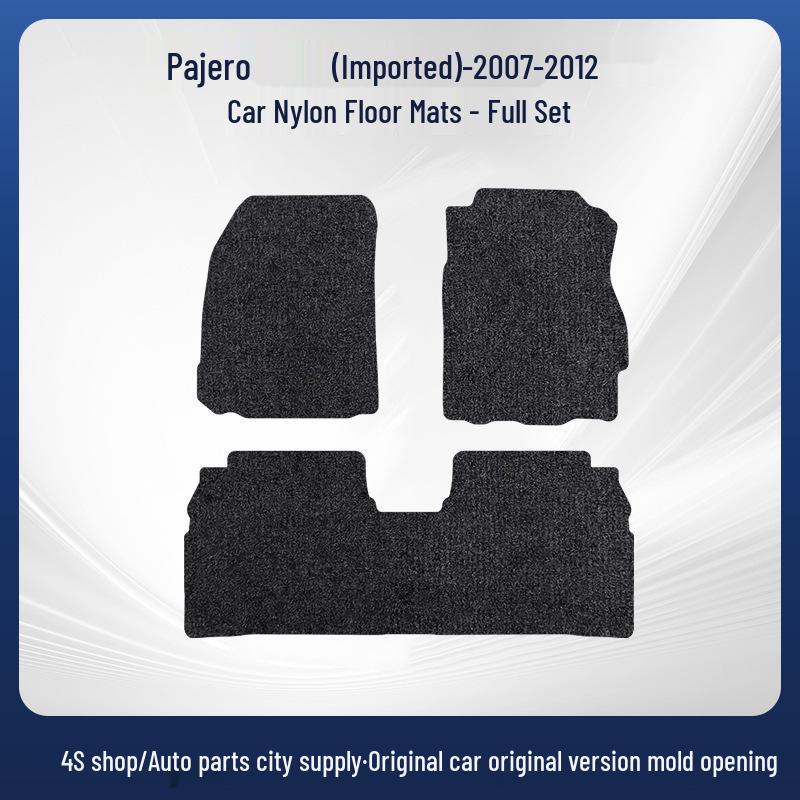 Nylon Floor Mats for Mitsubishi Pajero 07-12, Wear-Resistant Trunk & Foot Mats