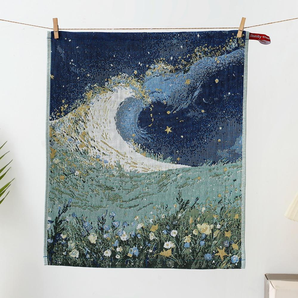 4 Layer Cotton Gauze Kitchen Towel Quick Dry Tea Towel New Large Hand Towel Children Kids B