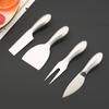 6Pcs/Set Matte Silver Mini Knife Fork Chisel For Butter Cheese Slicer Cutter Stainless Steel Cutlery Tool Kitchen Gadget