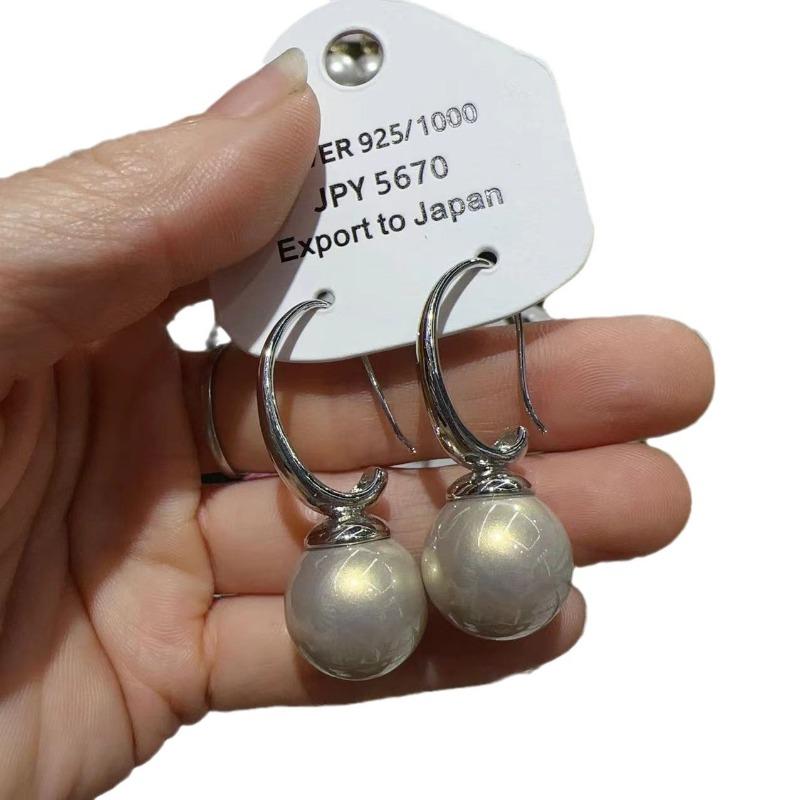 High Quality Imitation Pearl Pendant Alloy Gold Korean Earrings Ornaments Fashion Jewelry Women Gift