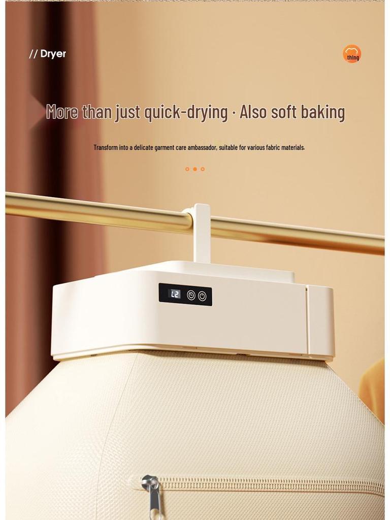 Portable Foldable Large Capacity Clothes Dryer with Quick Dry and Sterilization for Home or Dorm Use