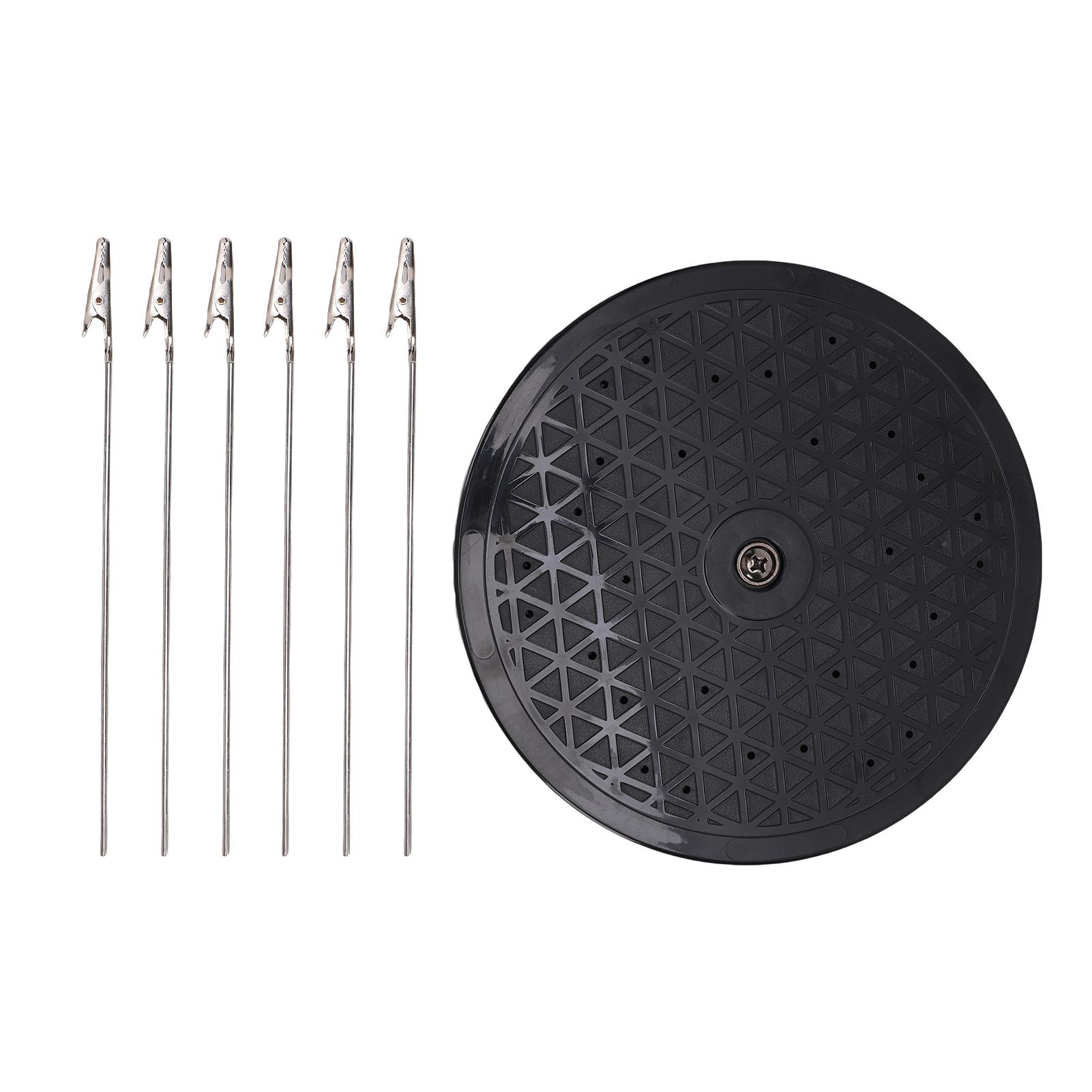 

Paint Spraying Turntable 7.5 Inch Diameter 360 Degree Rotation Model Painting Stand Base with 6 Clip Stick for Modeling