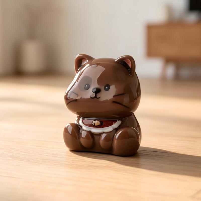 6Pcs Cat Figurine Miniature Diy Decor Lovely Kitten Ornament Home Desk Car Dashboard Micro Landscape Mini Crafts Decoration
