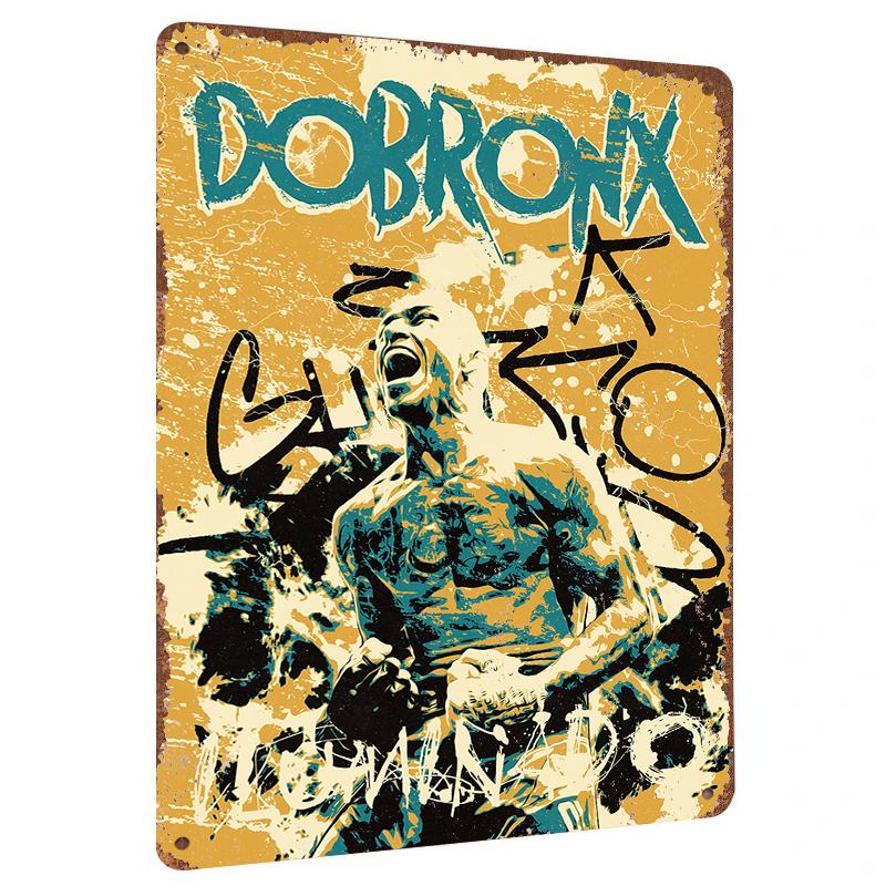 

Trendy Graffiti Style Character Shouting Pattern Iron Painting Home Wall Decorative Art Mural 20x30cm（7.8x11.8inch）