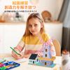 Solar Power 3D Wooden DIY Solar Windmill House Assembly Educational Science Craft for Kids Ages Creative Handmade Model Making Science Experiment Kit