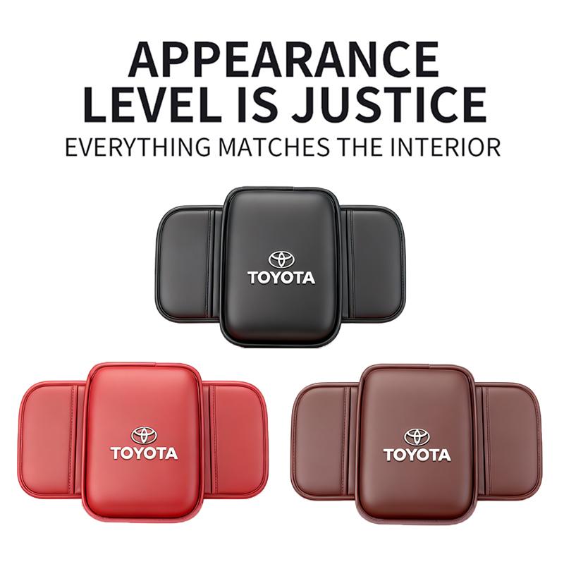 Hub Caps Car Armrest Mat Center Console Leather Protection Cushion For Toyota Fortuner Highlander Mark-X Mirai Hillix Picanto Su