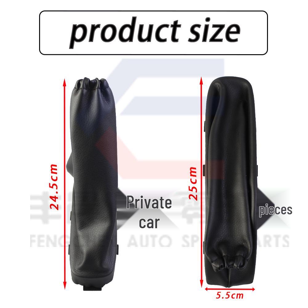 Opel Astra Black Leather Handbrake Cover