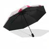 1pc Ribbon Pattern Design Umbrella with Plastic Handle,Suitable for All Seasons UmbrellaPT512
