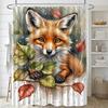 Close-Up Of The Pumpkin Monster Washable Dirt-Resistant Shower Curtain Shower Head Waterproof Polyester Bath For Home Decor