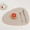 Nordic Style Tableware Pad Placemat Table Mat PU Leather Heat Insulation Non-Slip Simple Placemats Disc Coaster Placemat