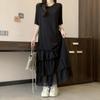 Sommerkleid für Damen in Übergröße, fleischbedeckend, lässig, mittellange Kleider