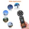 Proster Anemometer/Airflow Meter with 6 Measurement Units: Wind Speed/Airflow/Wind Force/Wind Temperature/Humidity/Dew Point Temperature/Wet Bulb Temp