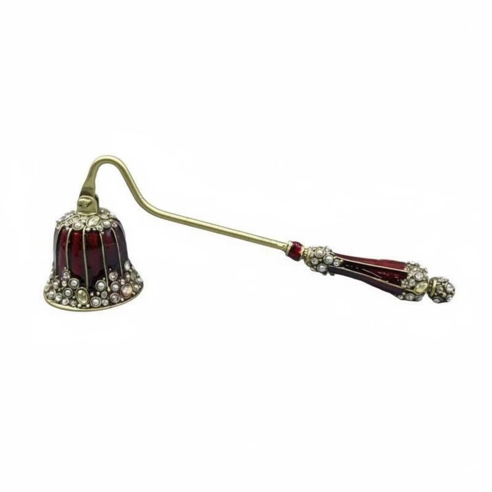 Metal Candle Extinguisher Vintage Flame Snuffer Candle Accessory Candle Wick Smotherer Gift Giving красный