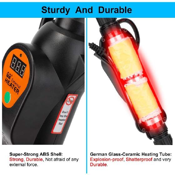 Aquarium External Heater in-Line Fish Tank External Heater 300W for Canister Filter