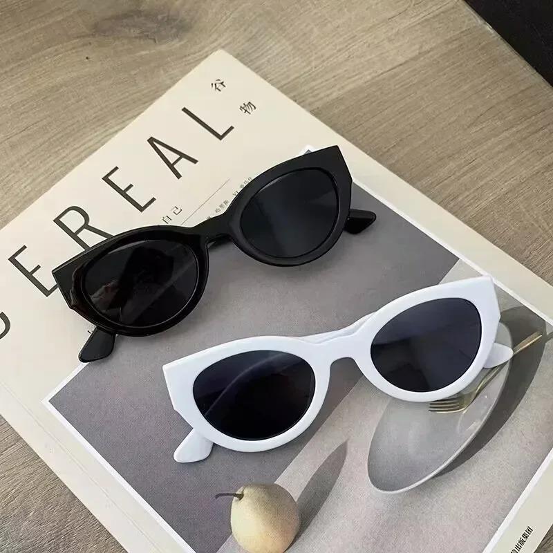 New Arrival Cat Eye Sunglasses Women Oval Glasses Vintage Brand Elliptic Sun Glasses For Female Summer Travel Shades Eyewear