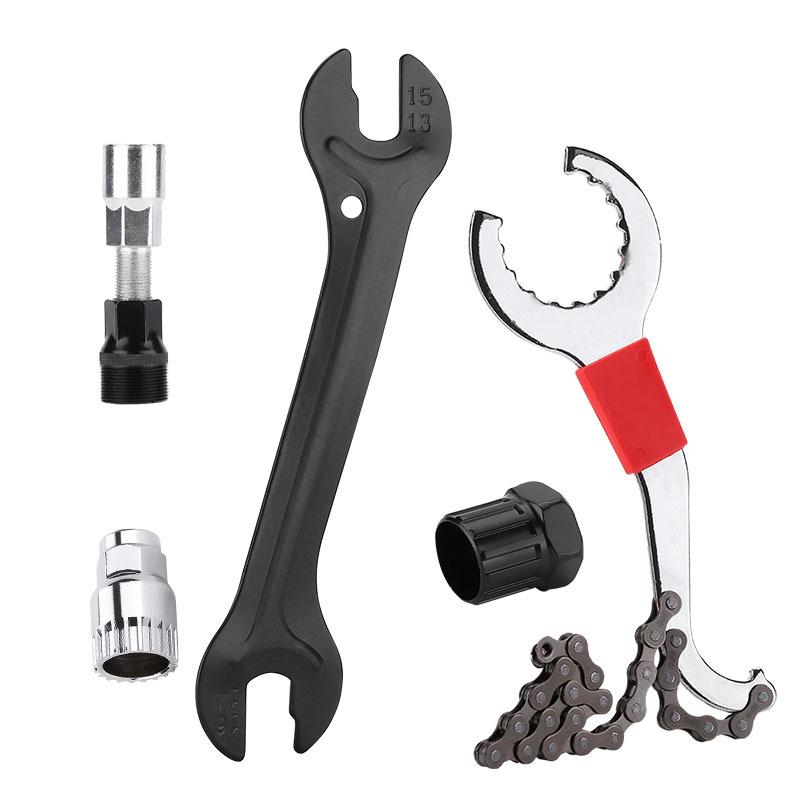 Mountain Bike Repair Tool Kit: Chain Breaker & Flywheel/Bottom Bracket Removal Tools