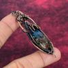Copper Watermelon Tourmaline Gemstone Pendant Copper Wire Wrapped Elegant Jewelry