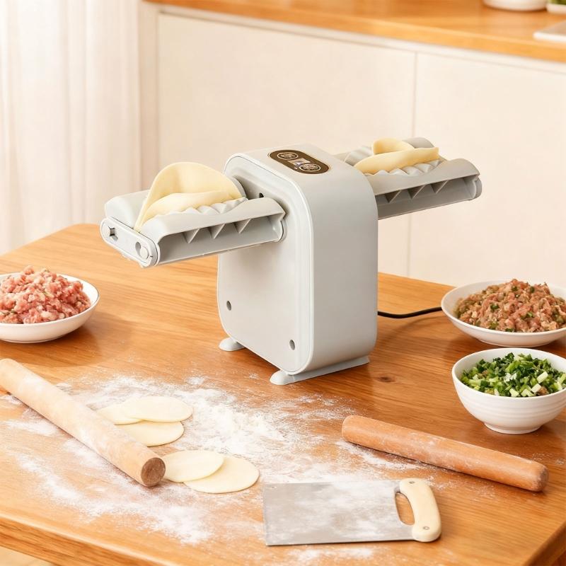 USB Rechargeable Electric Dumpling Maker Automatic Manual Function Fast Cooking Tool Dishwasher Safe PP Kitchen Gadget