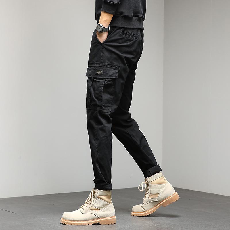 JAYSCE 2024 Yeni erkek Sokak Hip-Hop Tarzı Pantolon Moda Kalın Tulum Açık Eğlence Ince Pantolon