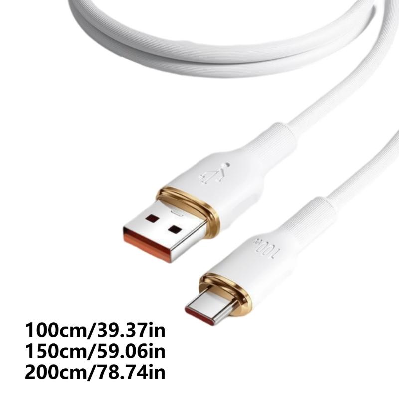 1/1.5/2m Mobile Phone Fast Charging Data Sync Cable Type-C Charging Cable 100W for Phone Tablet Data Charging Cord