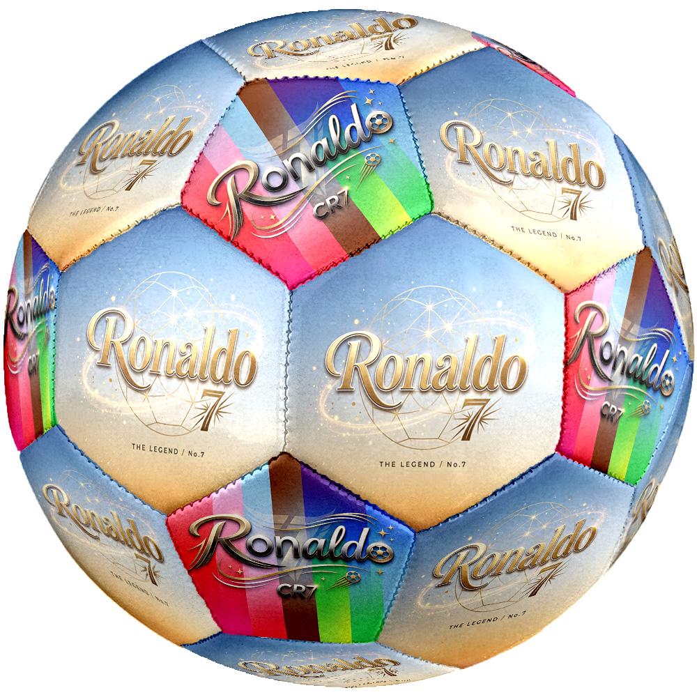 Ronaldo Cr7 Leggenda del Calcio Taglia 5 Pallone da Calcio Cucito a Macchina Universale per Interni/Esterni regalo perfetto per gli appassionati di sport