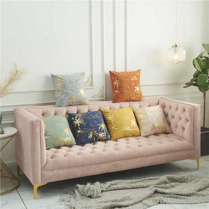 Home Pillowcases, Lambswool Bronzing Pillowcases, Fashionable Simple Color Cushion Covers