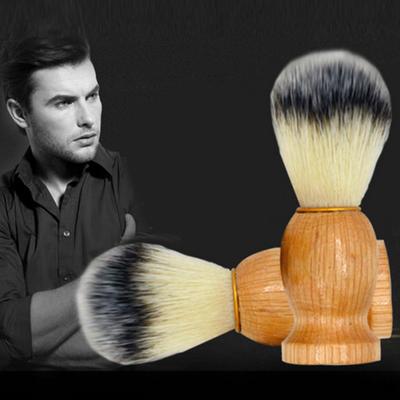 Męski Przenośny Drewniany Uchwyt Miękkie Włosie Narzędzie Pędzel do Golenia Oczyszczanie Brody Salon Fryzjerski
