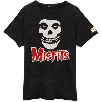 Misfits T-shirt Unisex Mannen Vrouwen Rockband Schedel Logo Zwart Top