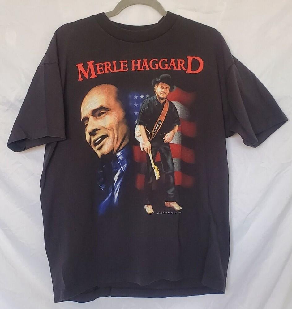 Vintage Merle Haggard 1994 Tour Shirt Unisex Concert S to 5XL AR070 Unisex T-Shirt XXL