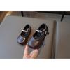 Korean Style Princess Simple Soft Sole Leather Shoes For Little Girls
