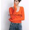 Spring New Women's Clothing Rib Hooded Knitting Outwear 9598036 Rib Knitting Vest 9598035