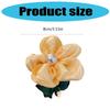 Stylish Women's Flower Hair Elastic Flower Scrunchies Large Floral Pearls Hair Rope Adds A Touch Of Fashion To Your Look