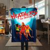 1PC Heathers Print Flannel Blanket, High quality All Seasons, Home Decor, Warmth and Comfort, Perfect for Christmas Gifts