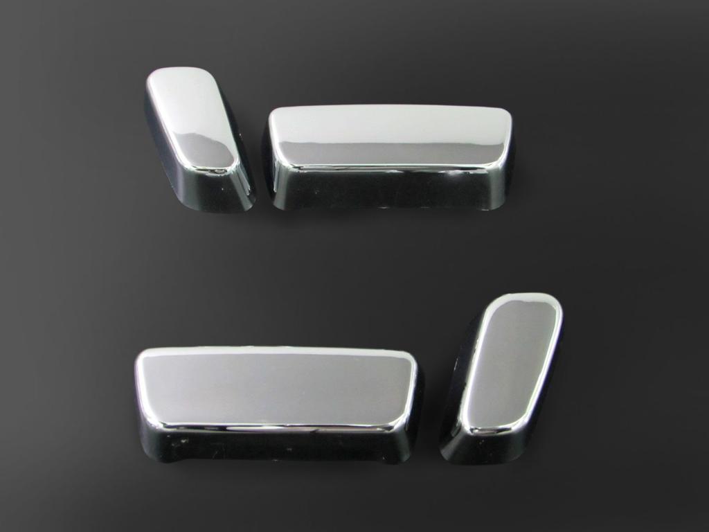 BRIGHTZ Chrome Power Seat Switch Covers Type for Toyota Harrier ZSU (4-Piece Set, A) 60/65 (ZSU60W, ZSU65W, U60, U65) (Part Number 23342)
