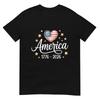 Pretty Flag Heart 1776 2026 July 4th 250th Birthday TShirt