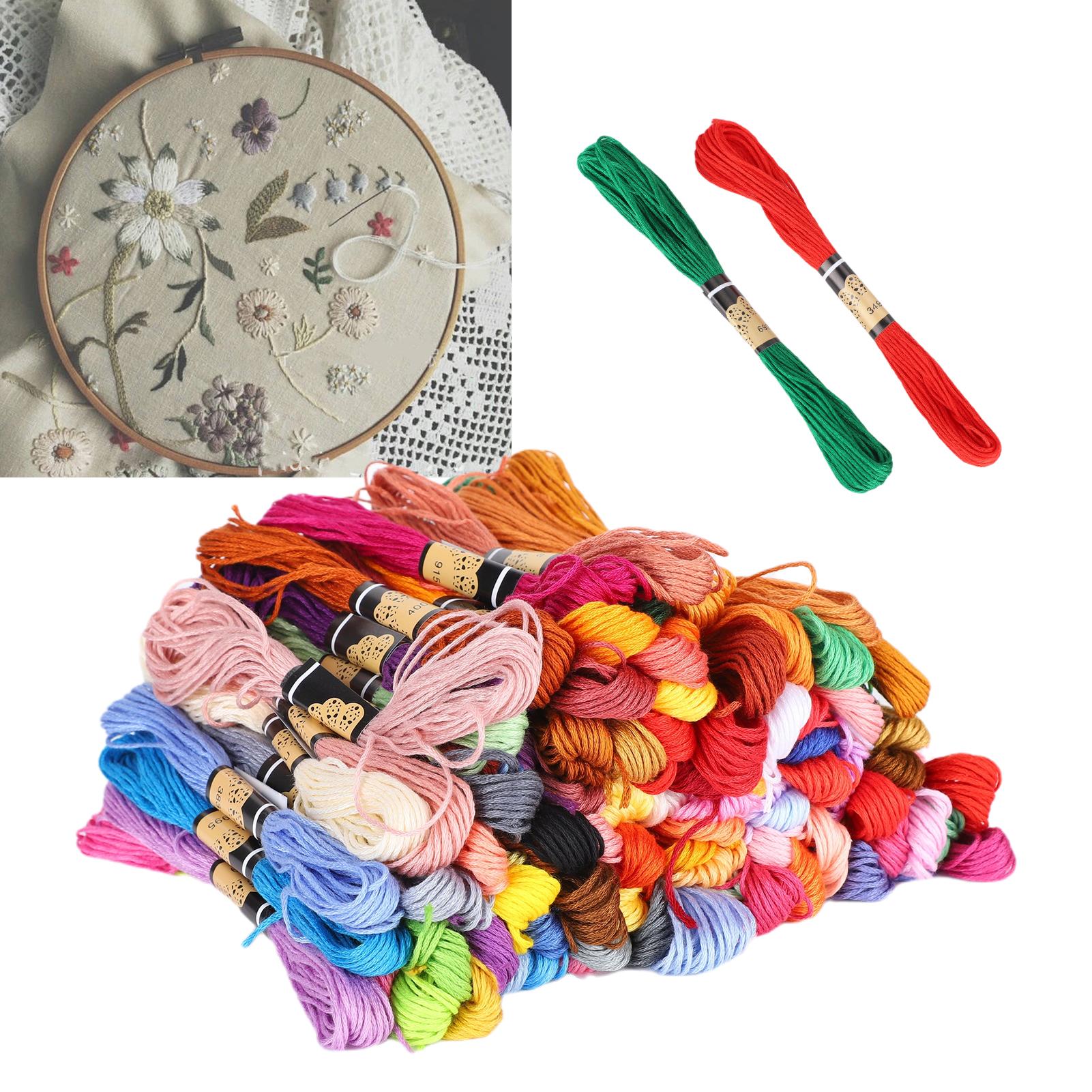 Fil à Broder - 150 Couleurs Assorties - Pour Point De Croix, Bracelets Brésiliens, Couture Et Projets DIY