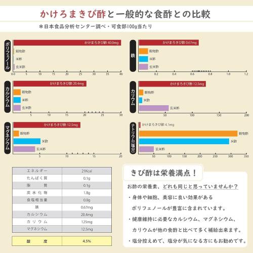 Kakeroma Millet Vinegar 700ml (Set of 3)
