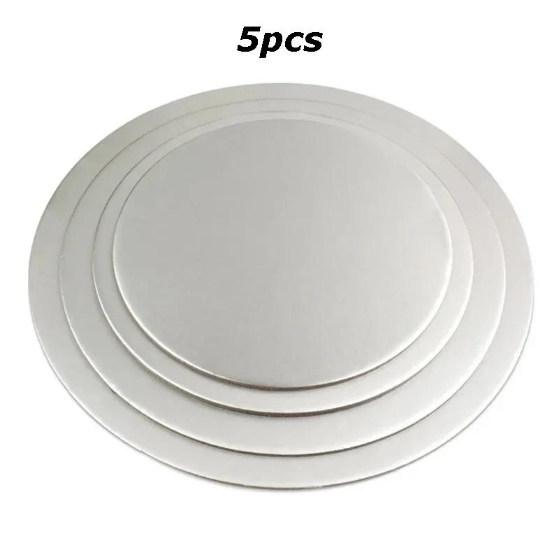 5/10Pcs Round Cake Board Circle Base Plate Disposable Paper Cupcake Dessert Tray Cake Stand Pastry Mat Liners Baking Accessories