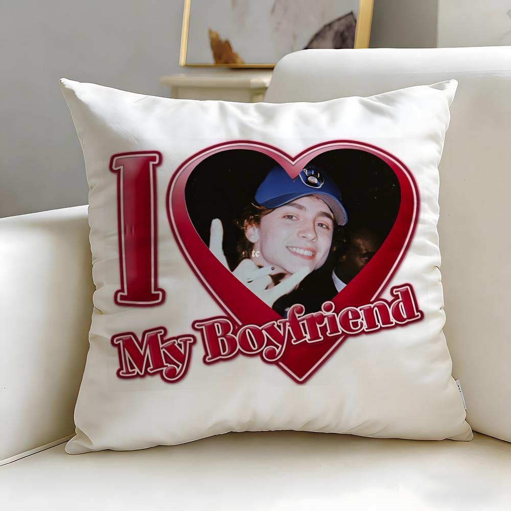 Beliebter Schauspieler Timothee Chalamet Kissenbezug Weich Leicht zu waschen Kissenhülle Vielseitig für Sofa Bett Reisen und Büro