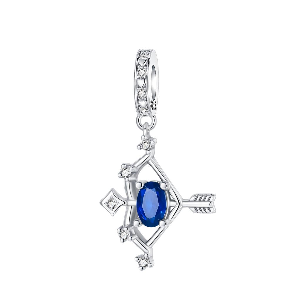 Copper 12 Constellation Charms Star Zodiac Pendants Fit Original Bracelets Necklaces Making For Woman Jewelry Gifts