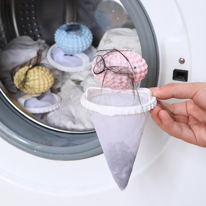 Washing Machine Filter Decontamination Floater Filter Net Bag Household Hair Remover Fluffy Sundries Laundry Bag Laundry Ball