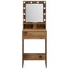 Vintage style Makeup Table with Shelf 50 x 41 x 135 cm Engineered Wood
