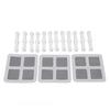 12Pcs Screen Window Clips Home Windows Mounting Buckle for Fly Screen Insect Protection