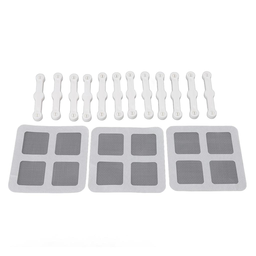 12Pcs Screen Window Clips Home Windows Mounting Buckle for Fly Screen Insect Protection